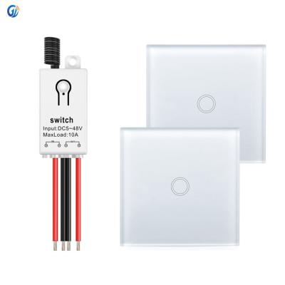 China 3 Mode Waterproof Removable Glass Panel Wall Touch Working Smart Switch and DC5V 6V 9V 12V 24V 36V 48V Wireless Remote Control Switch for Lamp for sale