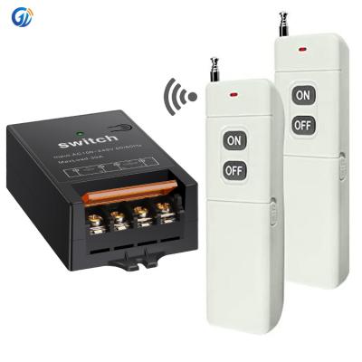 China High Quality Wireless Transmitter Remote Control Easy Installation Long Range 250v 110v 40a AC RF Receiver FOB Switches For Motor for sale