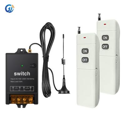 China Easy Installation Home 2 Strip Smart Switch AC Smart Switch Controller for Water Pump and AC Radio Smart Remote Control Switches 250v 220v 3km for sale