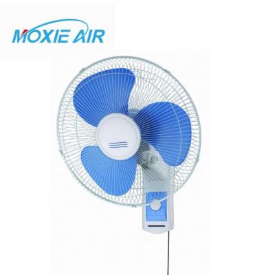 China Blue Wall Fan 16 Inch 3 Speed ​​Industrial Setting for sale