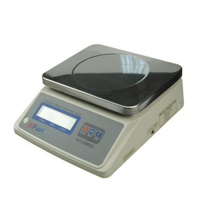 China With Stainless Steel Removable Square Pan FURI ACS-W 1g/30kg Electronic Scales Price With Certificate for sale