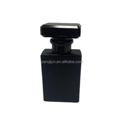 China Perfume Aluminum Pump Packaging Refillable Square Glass Perfume Bottle for sale