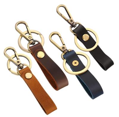 China Wholesale Leather Key Chain Customized Logo Fashion Sublimation Blank Custom Metal Key Chain Leather Key Chain for sale