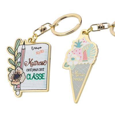 China Wholesale Custom Enamel Logo Blank Laser Engraved Sublimation Chaveiro Metal China Designer Key Chain for sale