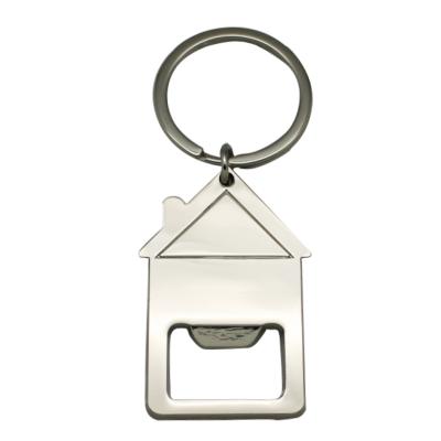 China Wholesale Metal Key Chain Accessories Chamber Shaped Blank Designer Logo Key Chain Sublimation Custom for sale