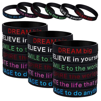 China Custom Logo Printing Letter Black Lives Matter Wristbands Casual / Sporty Silicone Sports Wristband for sale