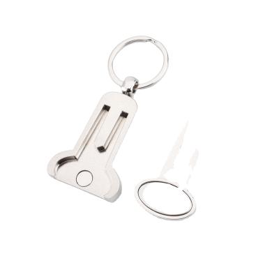 China Custom Tool Metal Digging Golf Alloy Golf Logo Gift Factory Price Blank Brand Key Chain Key Ring for sale