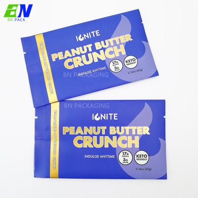 China Biodegradable Cosmetics Mylar Bag Sticker Customized Purple Plastic Pouch For Cosmetics for sale