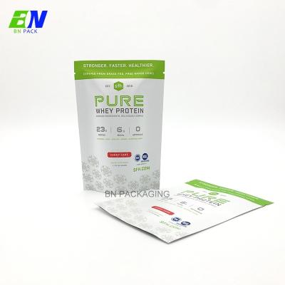 China Food Food Grade Whey Protein Powder Stand Up Pouch Bag With Custom Design Logo for sale