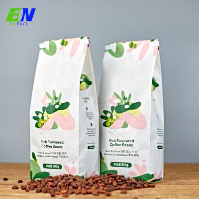 China 100% eco-friendly 100% food grade flat bottom pouches with zipper custom printed morinaga powder tea bags pack coffee with valve for sale