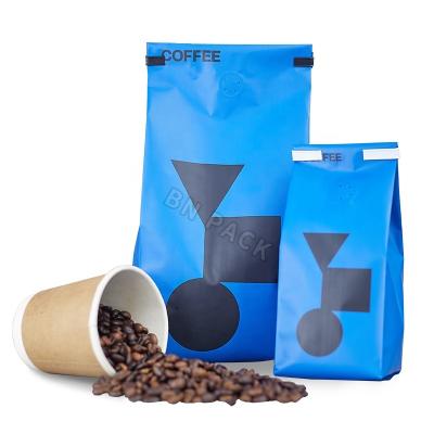 China High Barrier Aluminum Foil Side Gusset Laminated Plastic Bag Coffee Packing Pouches for sale