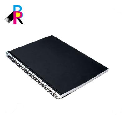 China paper & High Quality Cardboard OEM Custom Design Plain YO Wire Binding Black Notebook for sale