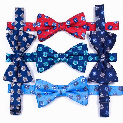 China Bow tie new modern high quality printed design printing bow tie wedding tie child suit for sale