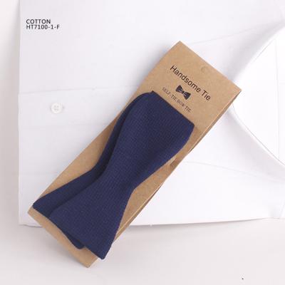 China Factory Verified High Quality Cotton Grid Mens Casual Self Tie Bow Ties for sale