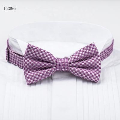 China 100% Handmade Man's Classic Silk Custom Simply Design Fashion Jacquard Woven Silk Bow Ties For Men for sale