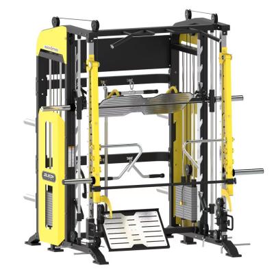 China Multi Functional Eco-friendly Commercial Stack Rack Weight Rack Squat Trainer Pin Load Cable Gym Equipment Gym Trainer Blacksmith Machine for sale