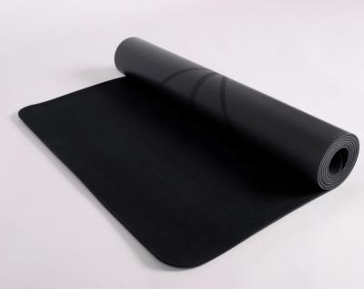 China Non-slip Environmentally Friendly OEM Yoga Exercises OEM Natural Rubber PU Yoga Mat For Pilates Yoga Training for sale