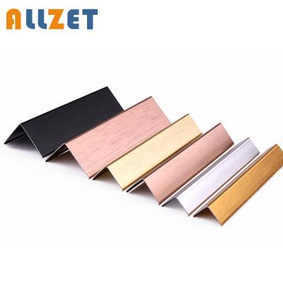 China Modern Aluminum L Shaped Angle Trim Tile Trim Wall Protector Decoration Tile Corner Trim L Shaped Profile for sale