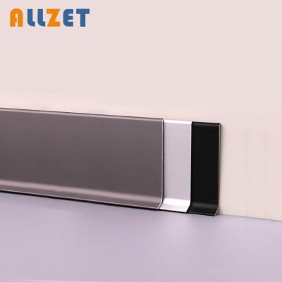 China Modern Manufacture Customized Size Waterproof Skirting Board Covers Hotel Decorate Pedestal Invisible Skirting Board for sale