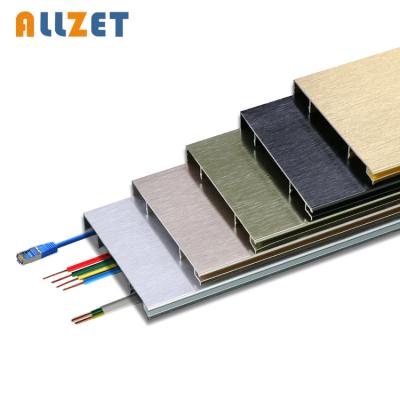 China Water Resistant Modern Allzet Hidden Skirting Boards Base Board Aluminum Trim for sale