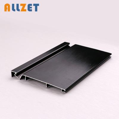 China Allzet Modern Aluminum Wall Skirting Board Baseboard Led Profile Floor Mount for sale