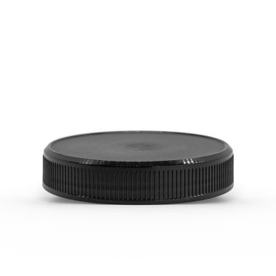 China 70-400 Cosmetic Plastic Caps 70mm Rib Skirt And Smooth Skirt Lids For 8oz 9oz Glass Jars for sale