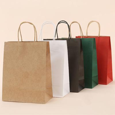 China Biodegradable Luxury Black Logo Jewelry Packaging Kraft Shopping Gift Paper Bag Custom Printed Paper Bag With Handles for sale