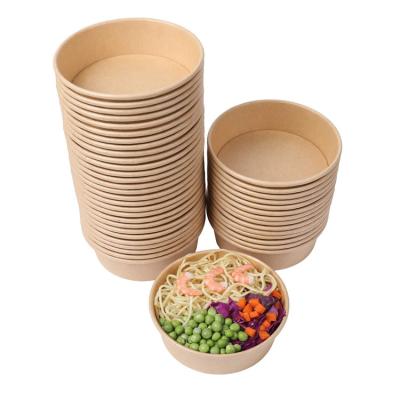 China Wholesale Disposable Moisture Proof Paper Bowls With Lids Wrapping Paper Soup Rolls Soup Containers For Restaurants Delis And Cafes for sale