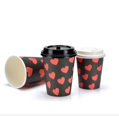 China 4 oz biodegradable 8 oz 12 oz. Espresso Paper Cups With Lids Assorted Sizes Disposable White Hot Paper Coffee Cups For Drinks for sale