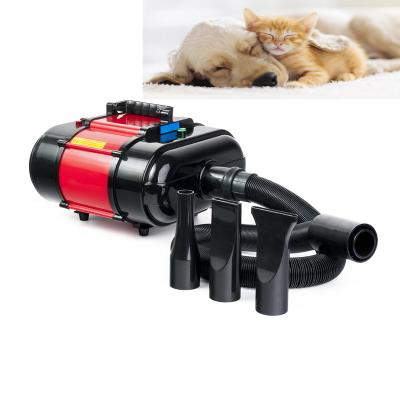 China 2500W Portable Ozone Heating Pet Dog Speed ​​Nozzles Viable Pet Grooming Machine Adjustable Electric Hair Dryer for sale