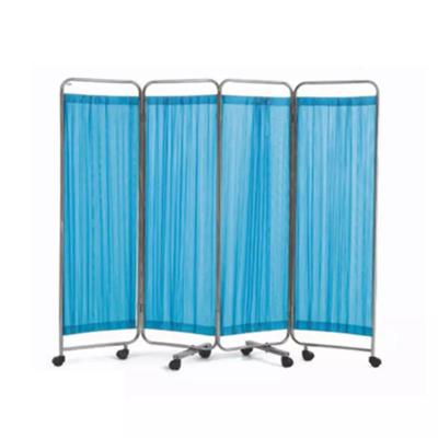 China Section Three Four 4 Ward Screen Bedside Folding Screens Medical Hospital Furniture Movable Stainless Steel Fold 3 INC-S01 for sale