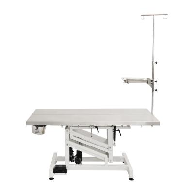 China Stainless Steel Equipment Pet Surgery Veterinary Veterinary Operation Table Surgical Electric Pet Lift Operation Table for sale