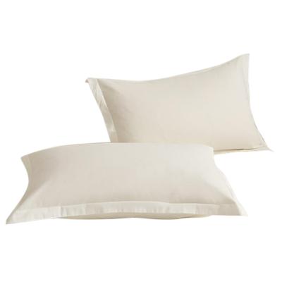 China Factory Hot Selling Anti-static Cheap Price Pillowcase Business Cotton Bedding Edge Ruffle White 100% Cotton Pillow Cover for sale