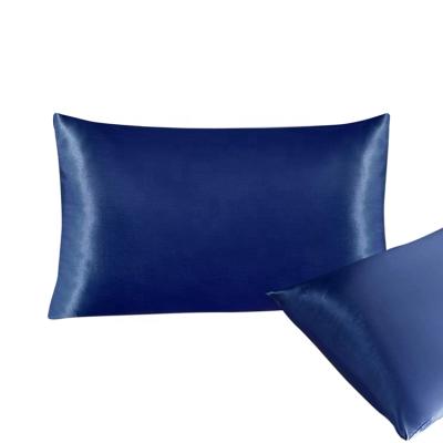 China Anti-Static Hot Selling Good Quality 2 Pcs Each Silk Satin Wrap Shape Pillow Case King Queen Size Set for sale