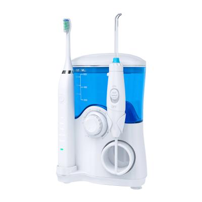 China Car Survey Get Discount 2 in 1 Electric Toothbrush Ultrasonic Oral Irrigator Cleaning Water Flosser Kit for sale