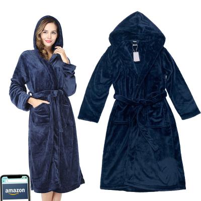 China Hot Customized Hotel Microfiber QUICK DRY Hot Cheap Men Refine Flannel Soft Fleece Hooded Bathrobes Bathrobe for sale