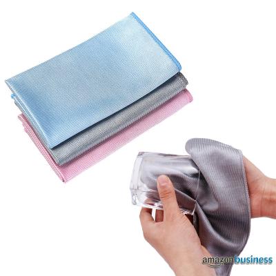 China Sustainable Wholesale Microfiber Glass Cleaning Cloths For Windows Windshields Mirrors Clean Stainless Steel for sale