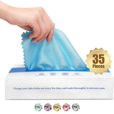 China Sustainable Wholesale Microfiber Household Kitchen Cleaning Cloth Car Wash Towel Fish Scale Glass Cloth for sale