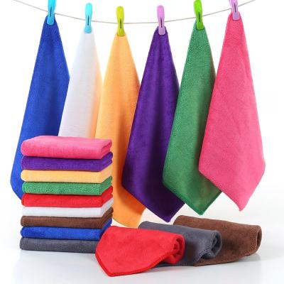 China Multi Viable Purpose Indoor Outdoor Non-abrasive Microfiber Reusable Washable Cleaning Cloth For Clean Room Kitchen Car Window for sale