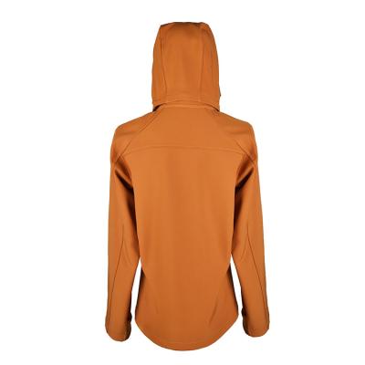 China Yellow Hoodie Shell Women Outdoor Jackets High Quality Waterproof Polyester Molle Windproof for sale