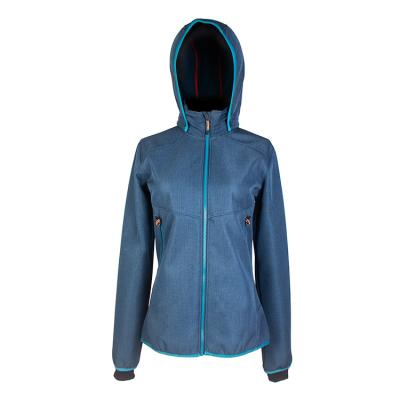 China Windproof Custom Design 95% Polyester 5% Spandex Hoodie Anti-Fault Waterproof Woven Women Outdoor Jackets for sale