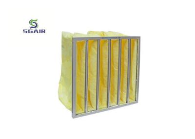 China H13 5μM Aluminium zakfilter Geel met grote stofhoudendheid Te koop