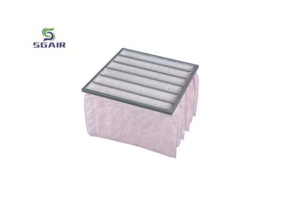 China Aluminium gerecycled wasbaar H14 zak zak luchtfilters Roze kleur Te koop