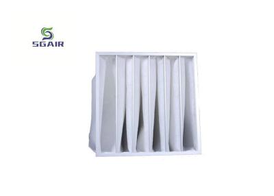 China Filtro de bolsa de aluminio blanco de 1 micrón F5, filtro de eficiencia media en venta