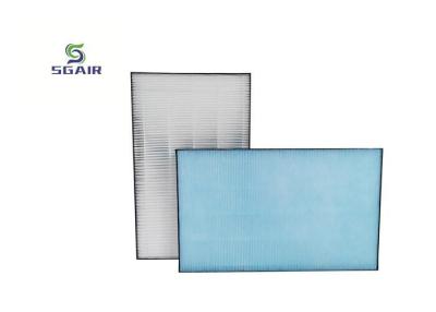 China PP PF Material Hepa Air Filters 99.97% With Aluminium Foil Paper Frame for sale