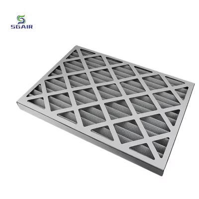 China Grof effect F6 Airconditioning Hepa Filters Klappend type Pleated Panel Filter Te koop