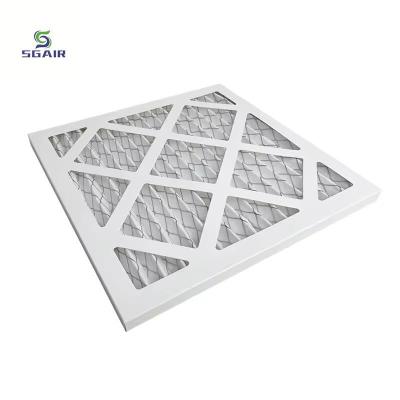 China MERV 11 13 Cuadro de cartón Plissado Filtro de aire de horno AC personalizado para sistemas HVAC en venta