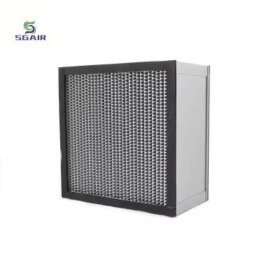 China Hoogtemperatuurluchtfilter met aluminiumfolie scheidingswand met 1,5-2 mm SS-frame Te koop