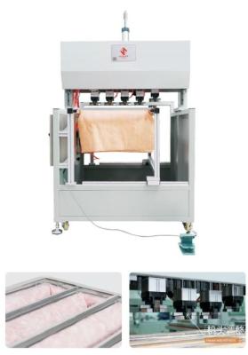 China Semi Automatic Pneumatic Five Head Card Cover Press Machine for sale