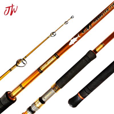 China Carbon Fiber Fuji Gold Frame Sic Ring Fishing Power Rod Offshore Building Rod Heavy Duty For Deep Sea for sale